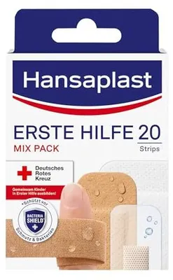 Productafbeelding van Hansaplast 48634-00000-40 Hansaplast Pflaster ERSTE HILFE 48634-00000-40 beige, 20 St.