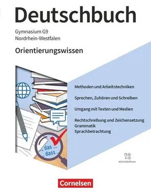 Immagine prodotto di Deutschbuch Gymnasium 5.-10. Schuljahr - Nordrhein-Westfalen - Ausgabe 2019 - Orientierungswissen - Schulbuch