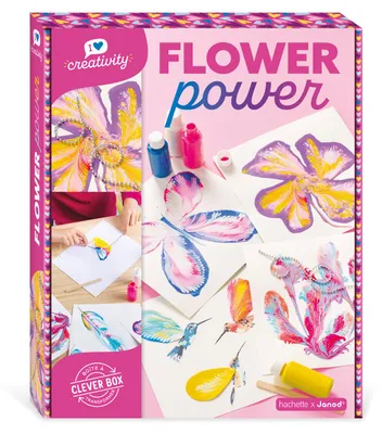 Produktbild von Janod Kreatives Malset Flower Power für Kinder - Malen