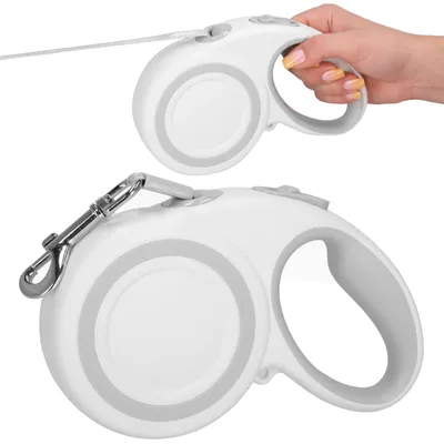 Produktbild von Springos® Hundeleine Gurt-Rollleine Verstellbar für große und kleine Hunde Länge 5 m Karabinerhaken 360 Grad Bequemer Ergonomischer Griff