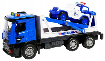 Produktbild von Dromader TRUCK Abschleppwagen mit Polizei-Set und Geräuschen