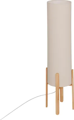 Obrázek produktu pro Stojací lampa textilní stínidlo RAFA dřevěné nohy, Ø 24 x 107 cm