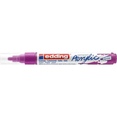 Produktbild von Edding 5100 Acrylmarker Medium, Violett, Beere, Medium, 2 mm, 3 mm, Tinte auf Wasserbasis