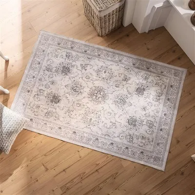 Produktbild von Teppich "Soft" 120 x 180 cm, beige / grau, rutschfest, Wohnzimmerteppich