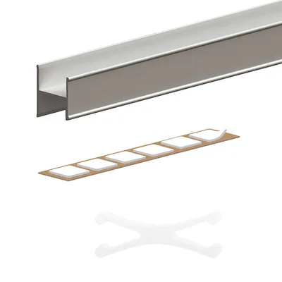 Produktbild von SLID'UP 230 H-Profil Set, Alu 180 cm, 19 mm, silber