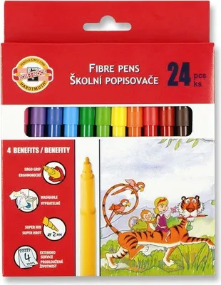 Obrázek produktu pro Flamastry 24 barev Koh-i-noor