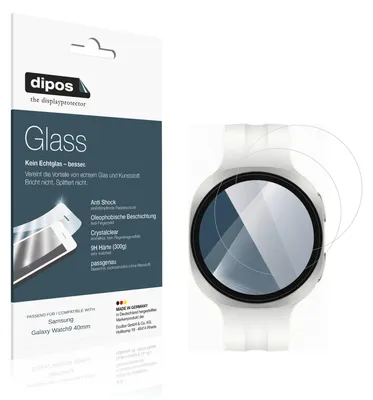 Immagine prodotto di 2x Pellicola Protettiva per Samsung Galaxy Watch9 40mm Protezione Vetro Flessibile 9H dipos