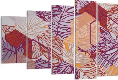 Produktbild von Bild auf Leinwand - Leinwandbild - Blatt Pflanze Blume - 150x100cm - Wand Bild - Wanddeko - Leinwanddruck - Bilder - Kunstdruck - Wanddekoration - Leinwand bilder - Wandkunst - EG150x100-3865