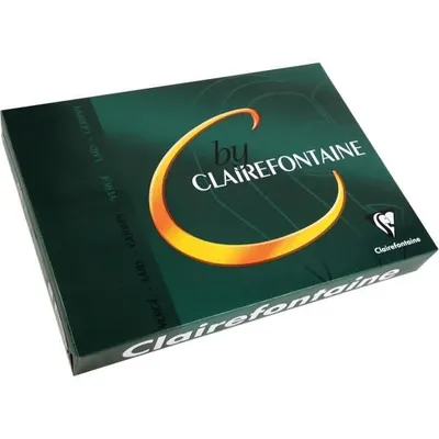 Obrázek produktu pro C by Clairefontaine Radiant White Ribbed 4643C 100g/m² DIN-A4 - 250 listů s vodoznakem