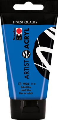 Produktbild von Marabu Acrylfarbe Artist Acryl kobaltblau 954 75 ml