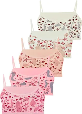 Produktbild von 5er Set Mädchen Bustier BH - Mix - Bunt
