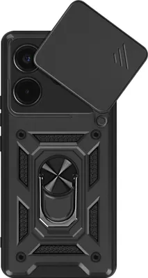 Obrázek produktu pro Mayaxess, kryt pro Xiaomi Redmi Note 14 4G s ochranným kroužkem a ochranou fotoaparátu, černý