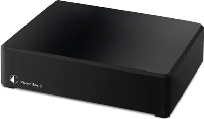 Produktbild von Pro-Ject Phono Box E, Schwarz, 40 dB, 20 - 20000 Hz, 47 Ohm, 0,4%, CE