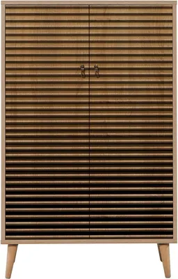 Produktbild von Kommode Dpersy, Wohnzimmerbuffet, Wohnzimmer-Sideboard, Moderne Küchen-Speisekammer, 80x36h127 cm, Eiche