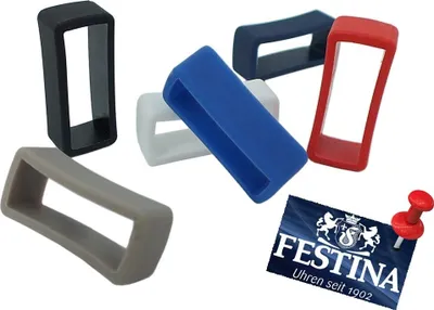 Produktbild von Festina F16664 | Schlaufe 21mm für Uhrenarmbänder aus Kunststoff 29037, Farbe:dunkelblau