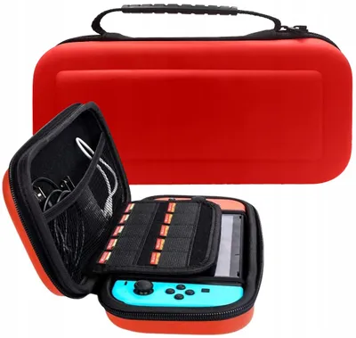 Immagine prodotto di Coperchio protettivo Nintendo Switch Case Cover Rosso Custodia da viaggio a guscio duro Borsa