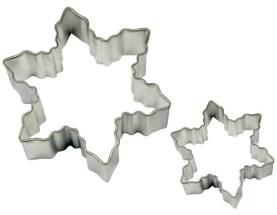 Produktbild von PME Snowflake Set of 2, Stahl, Edelstahl, 2 Stück(e), 77 mm, 77 mm, 320 mm