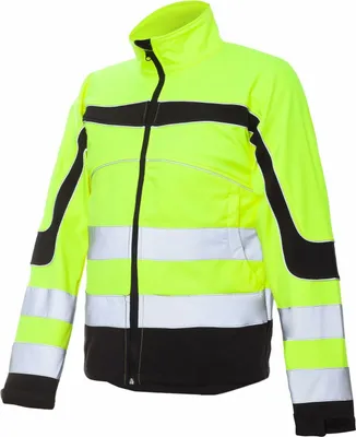 Produktbild von Arbeitsjacke Softshell Wasserdicht Winterjacke Warnjacke (SOFT-URGNEO) Gr. XXL, gelb