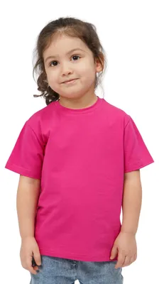 Produktbild von MOD Jeans | T-Shirt Kinder – Größe 140 – Fuchsia – 100% Baumwolle – Ideal für Schulsport, Bequem