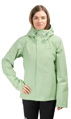 Obrázok produktu pre Dámska treková hardshellová bunda Rab Downpour Women, svetlozelená, veľkosť 10_S