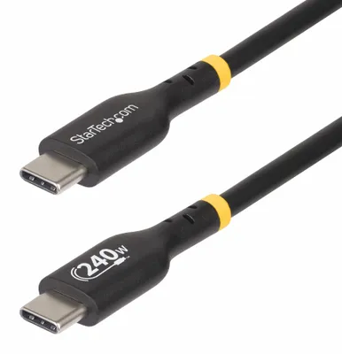 Produktbild von StarTech.com USB2EPR2M USB-C-Ladekabel 2m, 240W Power Delivery EPR, USB 2.0, USB-IF-, Schwarz
