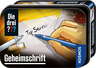 Immagine prodotto di KOSMOS Detektive Die drei ??? Geheimschrift, Kleine Dose, Detektiv-Set, Detektivspiel, Detektiv Spiel, ab 8 Jahren, 632342