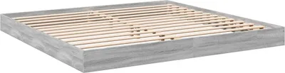 Produktbild von Bettgestell ohne Matratze Grau Sonoma 180x200 cm Holzwerkstoff