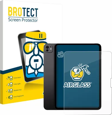 Produktbild von BROTECT Schutzglas für Apple iPad Pro 13" 2025 (Display+Kamera) Schutzfolie Panzer Folie Glas Display Schutz klar