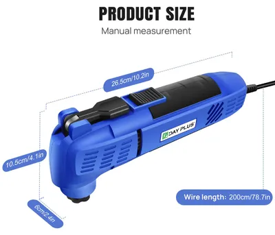 Produktbild von Multitool - Oszillierendes Multifunktionswerkzeug 280W - Bürstenloser Motor - 3° Schwingwinkel - 22000 U/min - Schnellspannaufnahme für Sägeblätter - Zum Schneiden Schleifen Schaben
