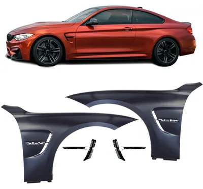 Productafbeelding van Spoiler met luchtinlaat links/rechts voor BMW 3-serie F30 F31, modeljaren 2011-2019, sportuitvoering