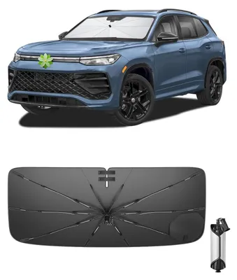 Immagine prodotto di Protezione solare per parabrezza auto, compatibile con: Tiguan 3 | Tayron (modelli dal 2025 in poi)