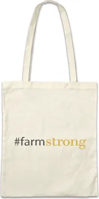 Produktbild von Urban Backwoods #farmstrong, Stofftasche, Farbe: Beige