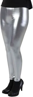 Produktbild von Leggings - für Erwachsene - silber-metallic