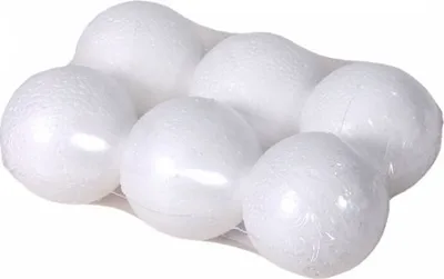 Obrázok produktu pre Polystyrénová guľa na aranžovanie d4cm 6ks