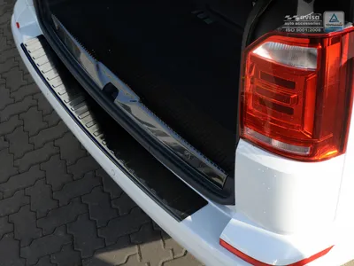 Immagine prodotto di Protezione del bordo del bagagliaio VW Transporter T6 2015-2021 (porta a battente, scuro, opaco)
