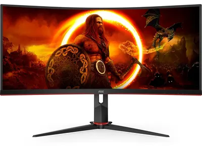 Imagen del producto de Monitor curvo para juegos AOC CU34G2XP/BK, 86 cm (34 pulgadas), color negro