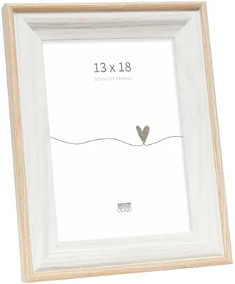 Produktbild von Deknudt S68VG1 Bilderrahmen, weiß-natur, 13 x 18 cm