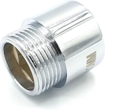 Obrázok produktu pre predĺženie rúrkového závitu 3/4" BSP (15 mm) IGen x AG mosadz chrómovaná - dĺžka 20 mm
