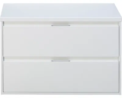 Obrázek produktu pro Koupelnová skříňka pod umyvadlo Porto 90 cm s umyvadlovou deskou bílá vysoce lesklá