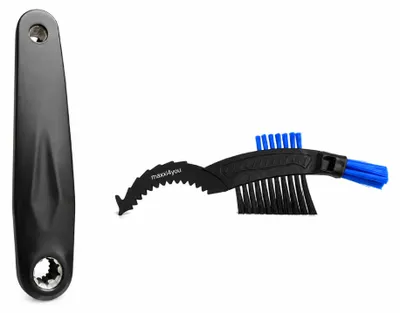 Produktbild von SR Suntour CCC913L E-Bike-Kurbelarm links 170 mm Aluminium Schwarz für Bosch Motor inkl. Kettenbürste, KI-generiertes Bild