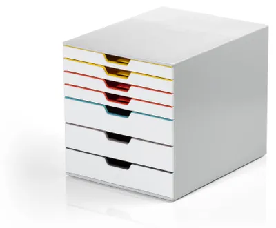 Obrázok produktu pre Durable VARICOLOR MIX 7, 7 zásuvka/zásuviek, Šedá, Plast, A4, Jednofarebné, 24,2 cm
