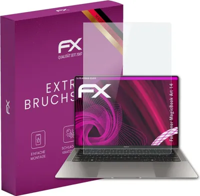 Produktbild von atFoliX FX-Hybrid-Glass Displayfolie kompatibel mit Honor MagicBook Art 14 (2024) Glasfolie