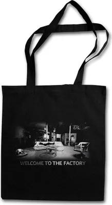 Produktbild von Urban Backwoods Welcome To The Factory, Stofftasche, Farbe: Schwarz