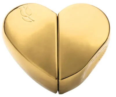 Produktbild von Reise 25 ml herzförmige nachfüllbare Parfümzerstäuberflasche leere Pumpzerstäuber Gold
