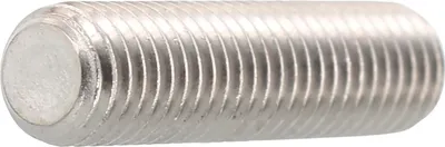 Produktbild von Gewindestift mit Kegelkuppe M12x40 Madenschrauben Innensechskant ISO4026, Edelstahl A2 - 100 Stück