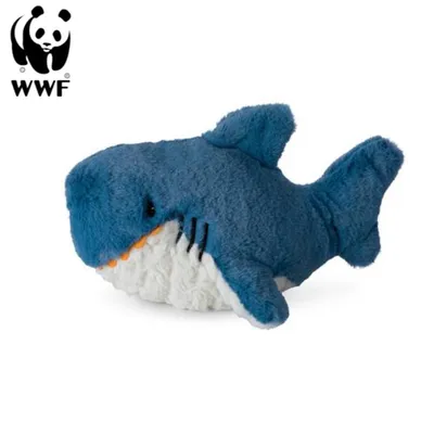 Produktbild von WWF Cub Club - Stevie der Hai (blau, 25cm) für Kleinkinder Kuscheltier Stofftier
