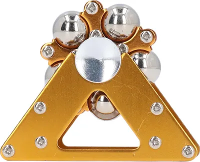 Produktbild von Fingerspitzen rotierendes Riesenrad-Spielzeug, Aluminiumlegierung, Dekompression, Stressabbau, unterhaltsam, Gold