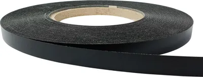 Produktbild von Kantenumleimer 2x500 cm - Schwarz - Melamin Kantenband mit Schmelzkleber für stabile Möbelkanten - Umleimer für Schutz und dekorativen Abschluss von Möbelplatten - Furnierband zum Aufbügeln