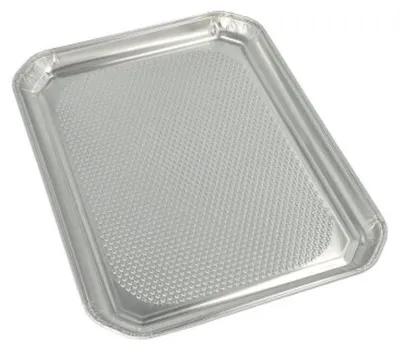 Produktbild von 3 Alu Servierplatten eckig 35cm x 26cm
