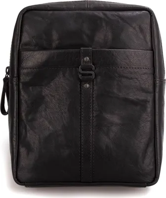 Image de SPIKES & SPARROW Cuir sac à dos de loisirs sac à dos Bronco Backpack Black noir